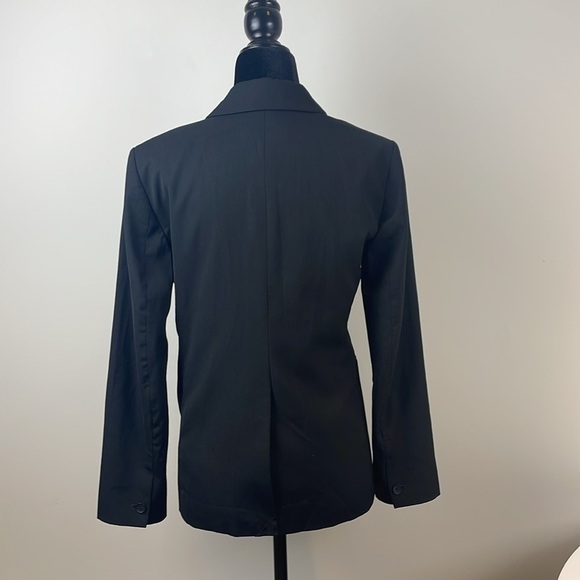 Everlane Wool Single Button Blazer Jacket Size 2 - Picture 3 of 9